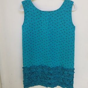 Kenny Ruffle Mini Dress silk size Xs